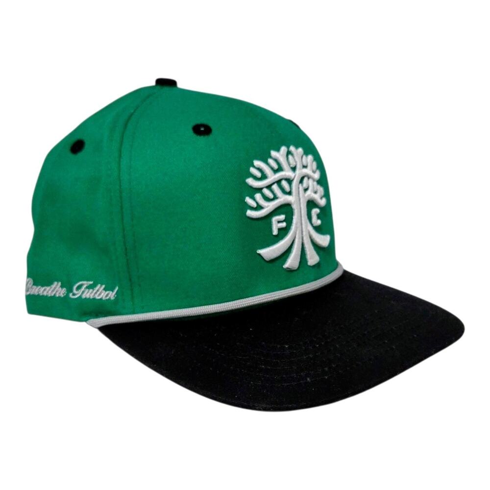 Live Breathe Futbol Austin FC Minimal Oak Tree Cap Unisex Green MLS Snapback Hat